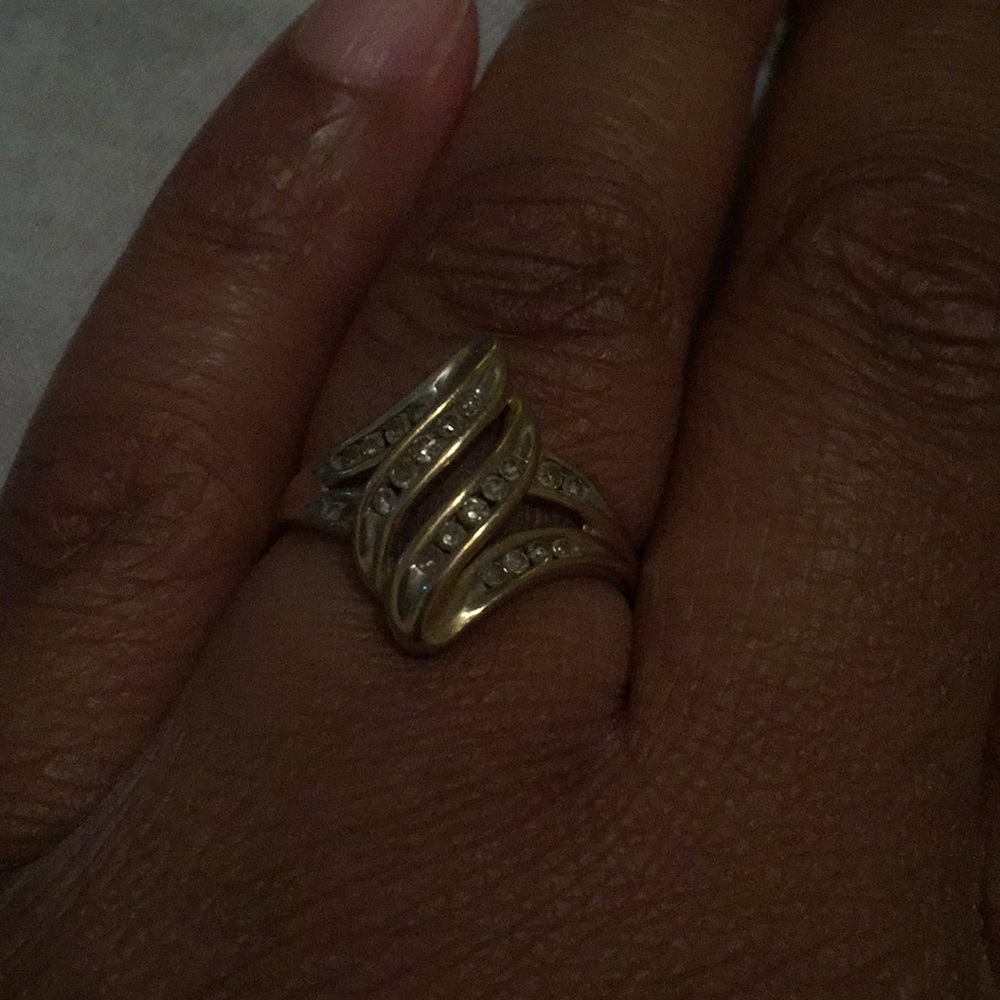 White gold ring
